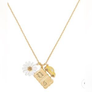 KATE SPADE Off We Go Travel Girls Trip Charm Pendant Necklace NWT